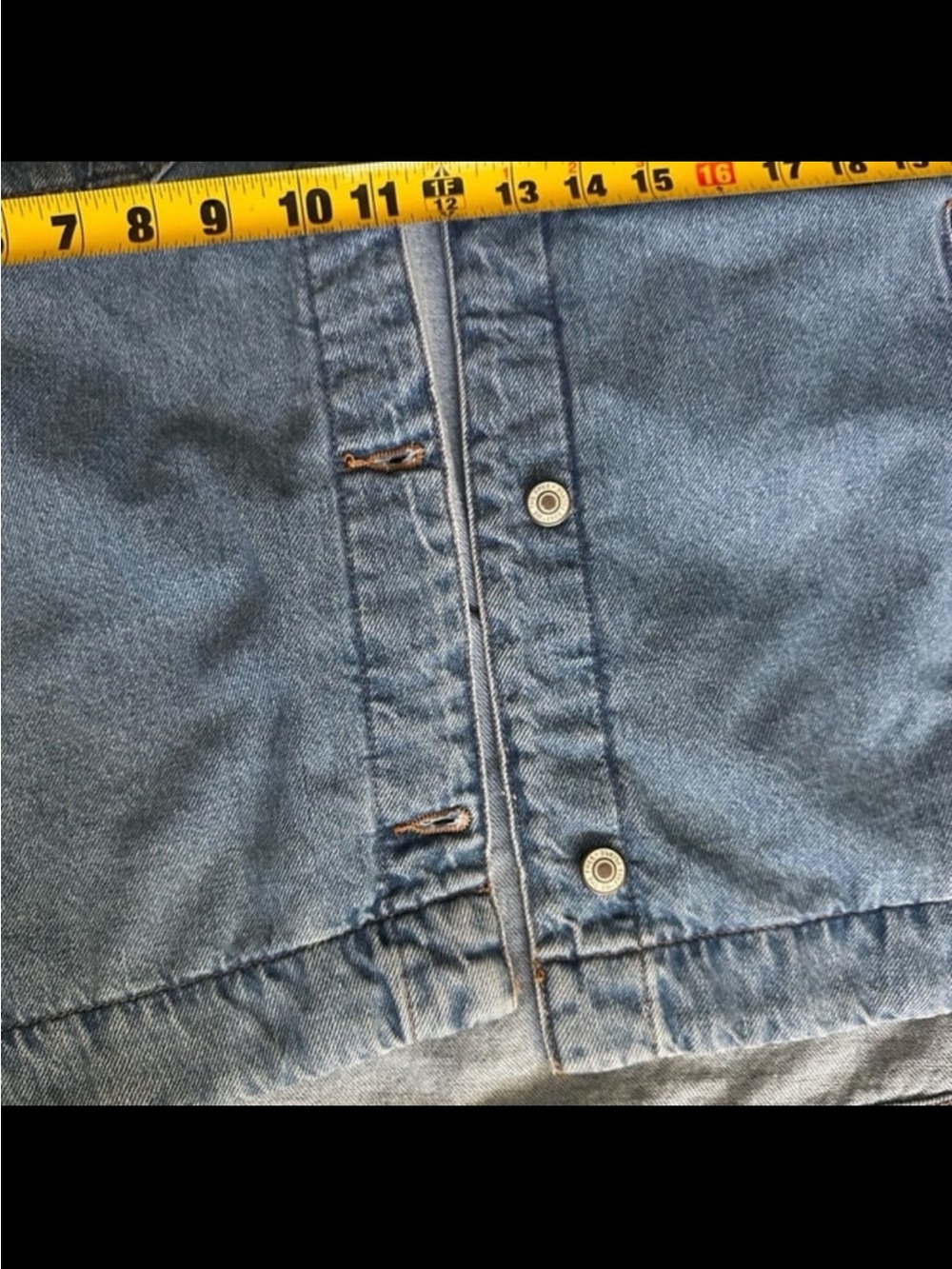 FREE PEOPLE Madison City Denim Jacket- Medium Blue - Picture 8 of 9